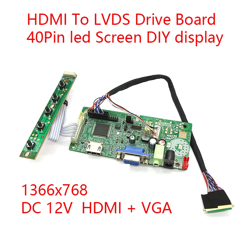 Kit For M140NWR2 R0 R1 R2 Drive Board 14inch Screen DIY Display HDMI-Compatible VGA To LVDS 40Pin 1366X768 DC12V
Kit For M140NWR2 R0 R1 R2 Drive Board 14inch Screen DIY Display HDMI-Compatible VGA To LVDS 40Pin 1366X768 DC12V