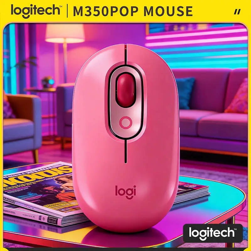 Беспроводная мышь Logitech M350 POP, 77 г, легкая, с функцией автоматического перехода в режим сна, экономия энергии, бесшумные клики, для библиотек, кафе, дома и офиса
Беспроводная мышь Logitech M350 POP, 77 г, легкая, с функцией автоматического перехода в режим сна, экономия энергии, бесшумные клики, для библиотек, кафе, дома и офиса