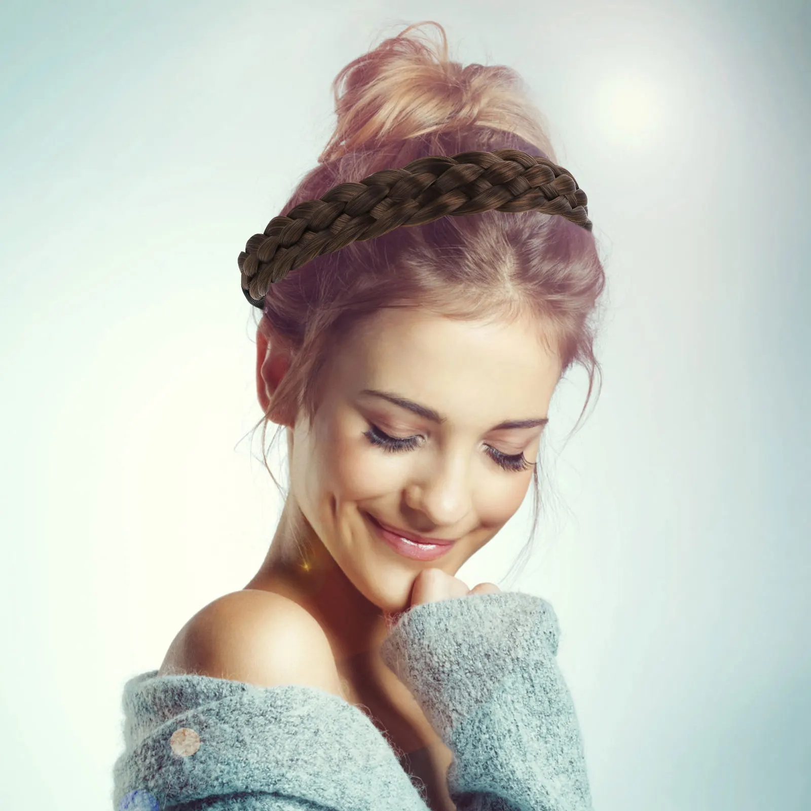 Retro Braid Headband Bohemia Braided Hair Hoops Elastic False Hair Band Adjustable For Women Girls Party Wedding Prom
Retro Braid Headband Bohemia Braided Hair Hoops Elastic False Hair Band Adjustable For Women Girls Party Wedding Prom