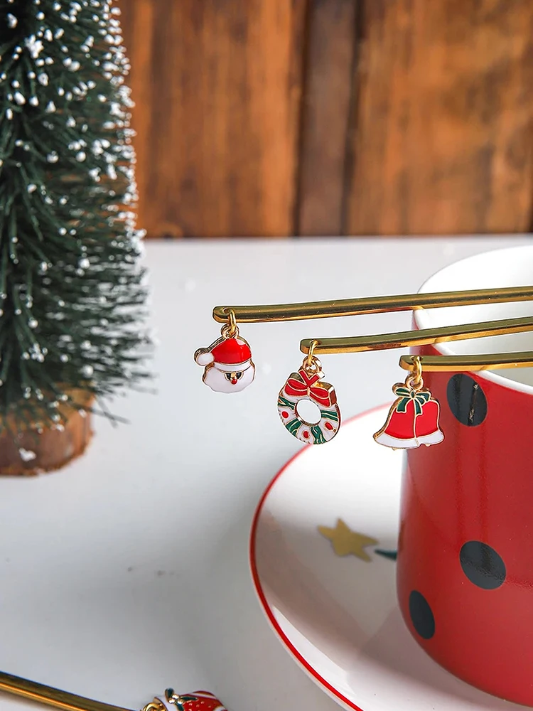 Christmas Gift Party Desserts Ice Cream Coffee Mixing Spoons Stainless Cutlery 6 Pieces 1 Set Cafe Shop Home Resturant Use
Christmas Gift Party Desserts Ice Cream Coffee Mixing Spoons Stainless Cutlery 6 Pieces 1 Set Cafe Shop Home Resturant Use