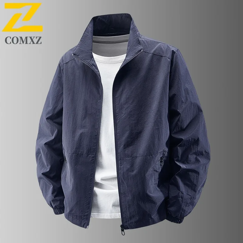 COMXZ 2025 Men's Mesh Panel Waterproof Stand Collar Jacket Autumn Loose Fit Durable Breathable Outdoor sports Hiking windbreaker
COMXZ 2025 Men's Mesh Panel Waterproof Stand Collar Jacket Autumn Loose Fit Durable Breathable Outdoor sports Hiking windbreaker