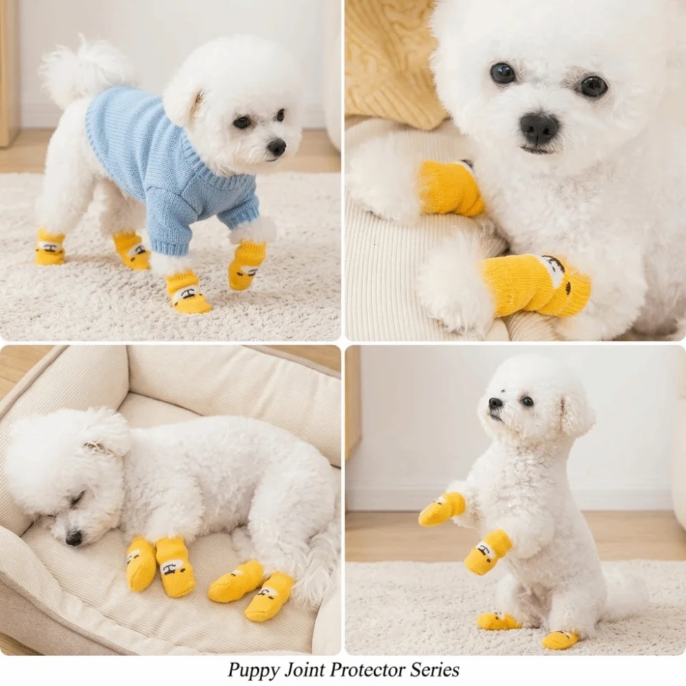 4pcs Wrap Around Stretchy Pet Socks Breathable Non Slip Dog Leg Sleeve Warm Keeping Skin Friendly Cat Foot Cover Home Indoor Use
4pcs Wrap Around Stretchy Pet Socks Breathable Non Slip Dog Leg Sleeve Warm Keeping Skin Friendly Cat Foot Cover Home Indoor Use