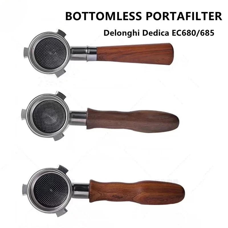 51mm 3 Ears Coffee Bottomless Portafilter Naked Filter Holder Fits EC680/EC685 SMEG, EUPA Espresso Machines
51mm 3 Ears Coffee Bottomless Portafilter Naked Filter Holder Fits EC680/EC685 SMEG, EUPA Espresso Machines