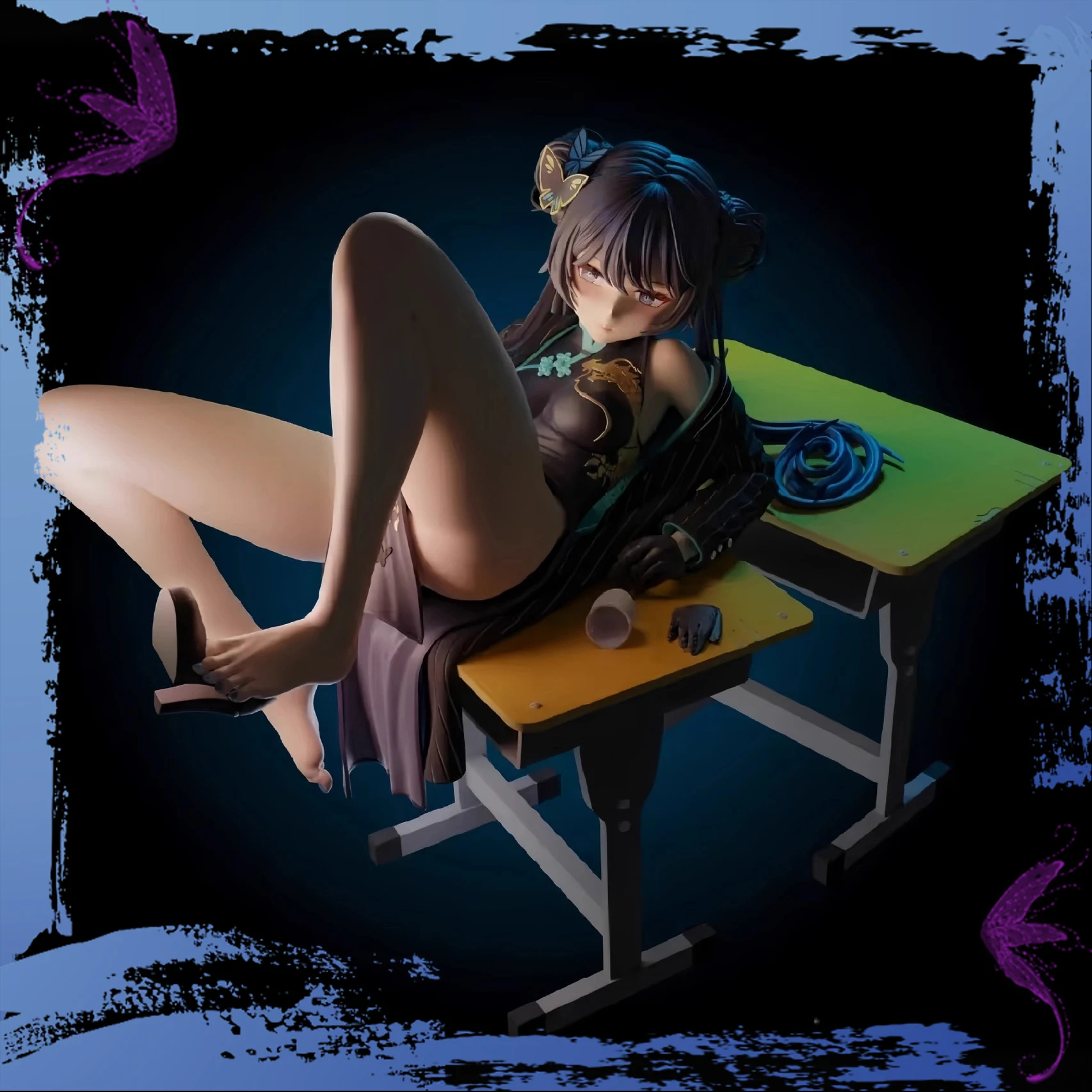 Ryuuge Kisaki Action Figure Cheongsam Style With Desk Base Detailed PVC Statue For Display Decoration Perfect Gift For Fans
Ryuuge Kisaki Action Figure Cheongsam Style With Desk Base Detailed PVC Statue For Display Decoration Perfect Gift For Fans