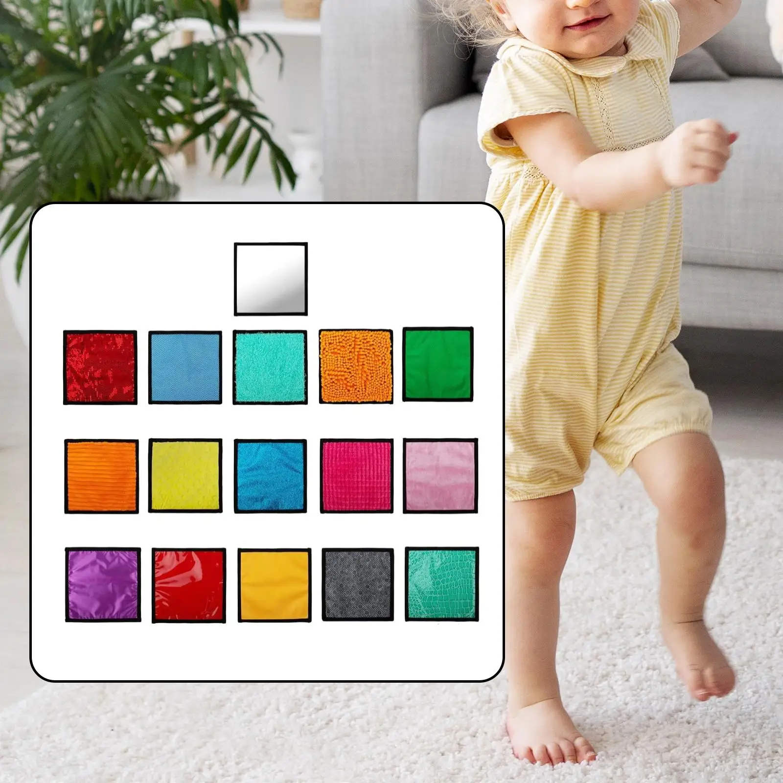 16Pcs Textured Sensory Mats Portable Learning Motor Skills Lightweight 22 cm for Child Aged 3 to 6 Boys and Girls Development
16Pcs Textured Sensory Mats Portable Learning Motor Skills Lightweight 22 cm for Child Aged 3 to 6 Boys and Girls Development
