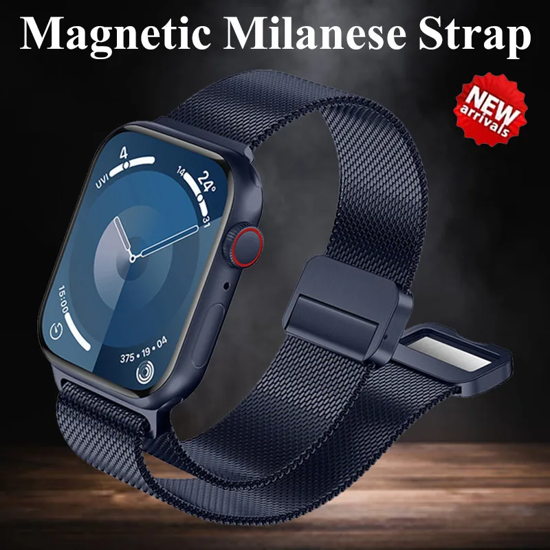 Ремешок магнитный металлический для Apple Watch ultra 1 2 49 мм, браслет из нержавеющей стали серии 9/8/7/6/5/4/SE 38 мм 40 мм 42 мм 44 мм 45 мм
Ремешок магнитный металлический для Apple Watch ultra 1 2 49 мм, браслет из нержавеющей стали серии 9/8/7/6/5/4/SE 38 мм 40 мм 42 мм 44 мм 45 мм