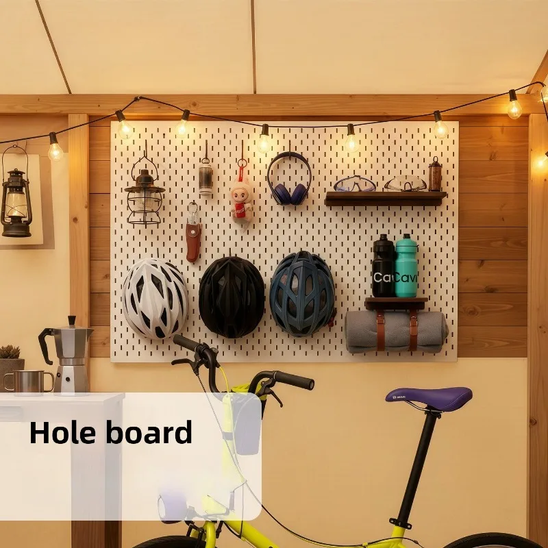 Outdoor Storage Hole Rack Wooden Multifunctional Equipment Display Shelf Organizer Pegboard Wall Mounted Wall Peg Board Pegboard
Outdoor Storage Hole Rack Wooden Multifunctional Equipment Display Shelf Organizer Pegboard Wall Mounted Wall Peg Board Pegboard