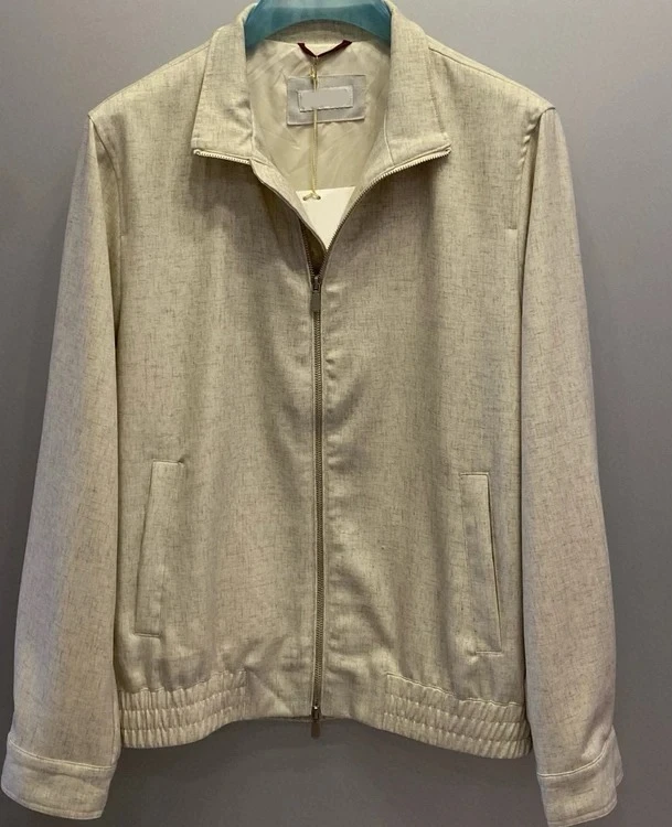 BC linen stand-up collar solid color breathable casual jacket
BC linen stand-up collar solid color breathable casual jacket