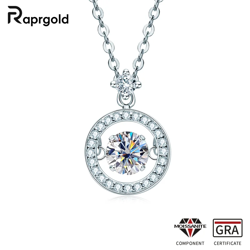 RAPRGOLD GRA сертифицированный 5 мм муассанит танцы круглый кулон ожерелья цепочка для женщин стерлингового серебра 925 пробы ювелирные изделия подарки ошейники
RAPRGOLD GRA сертифицированный 5 мм муассанит танцы круглый кулон ожерелья цепочка для женщин стерлингового серебра 925 пробы ювелирные изделия подарки ошейники