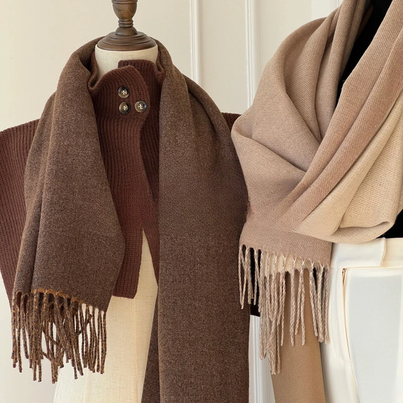 Solid Large Winter Warm Scarves for Woman Girls Winter Comfortable Cashmere-like Acrylic Thick Scarf Winter Windproof Scarves
Solid Large Winter Warm Scarves for Woman Girls Winter Comfortable Cashmere-like Acrylic Thick Scarf Winter Windproof Scarves