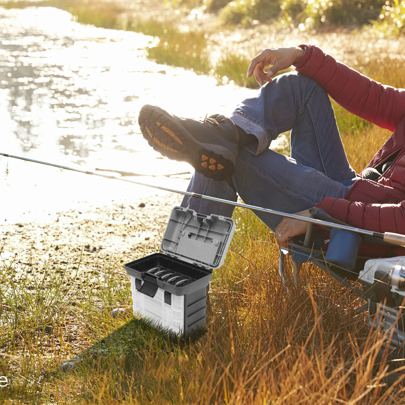 Multifunctional 4 Drawer Tackle Box Fishing Baits Lures Shock-Resistant Portable Handheld Large Capacity Storage
Multifunctional 4 Drawer Tackle Box Fishing Baits Lures Shock-Resistant Portable Handheld Large Capacity Storage