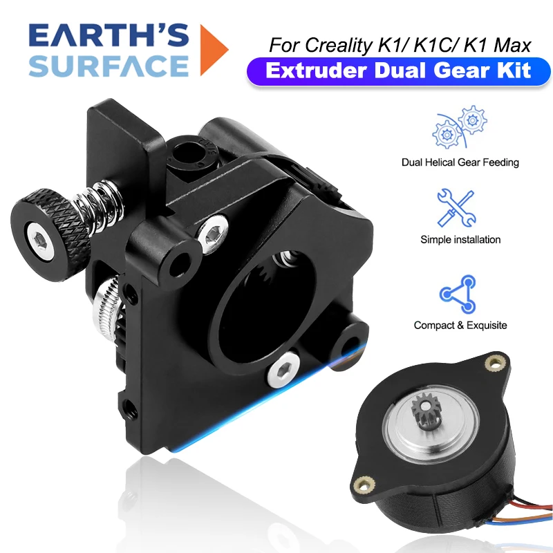 Upgrade Extruder Dual Gear Kit for Creality K1C K1 Max Hummingbird Extruder Extrusion Mechanism With Motor for 3D Printer Parts
Upgrade Extruder Dual Gear Kit for Creality K1C K1 Max Hummingbird Extruder Extrusion Mechanism With Motor for 3D Printer Parts