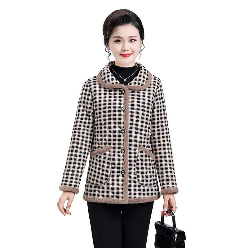 Женское хлопковое пальто на флисовой подкладке, зимнее модное клетчатое свободное теплое пальто на одной пуговице
Женское хлопковое пальто на флисовой подкладке, зимнее модное клетчатое свободное теплое пальто на одной пуговице