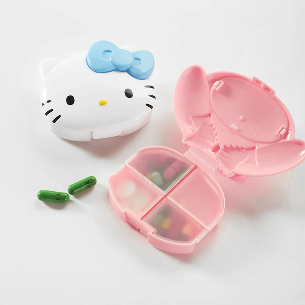 New Sanrio Hello Kitty Melody Mini Portable Pill Box Cartoon 4Grids Travel Small Tablet Sundries Storage Box Medicine Container
New Sanrio Hello Kitty Melody Mini Portable Pill Box Cartoon 4Grids Travel Small Tablet Sundries Storage Box Medicine Container