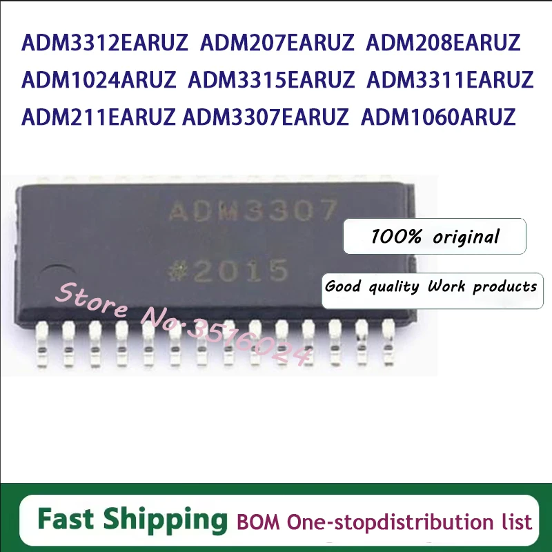 10PCS ADM3312EARUZ ADM207EARUZ ADM208EARUZ ADM1024ARUZ ADM3315EARUZ ADM3311EARUZ ADM211EARUZ ADM3307EARUZ ADM1060ARUZ IC
10PCS ADM3312EARUZ ADM207EARUZ ADM208EARUZ ADM1024ARUZ ADM3315EARUZ ADM3311EARUZ ADM211EARUZ ADM3307EARUZ ADM1060ARUZ IC