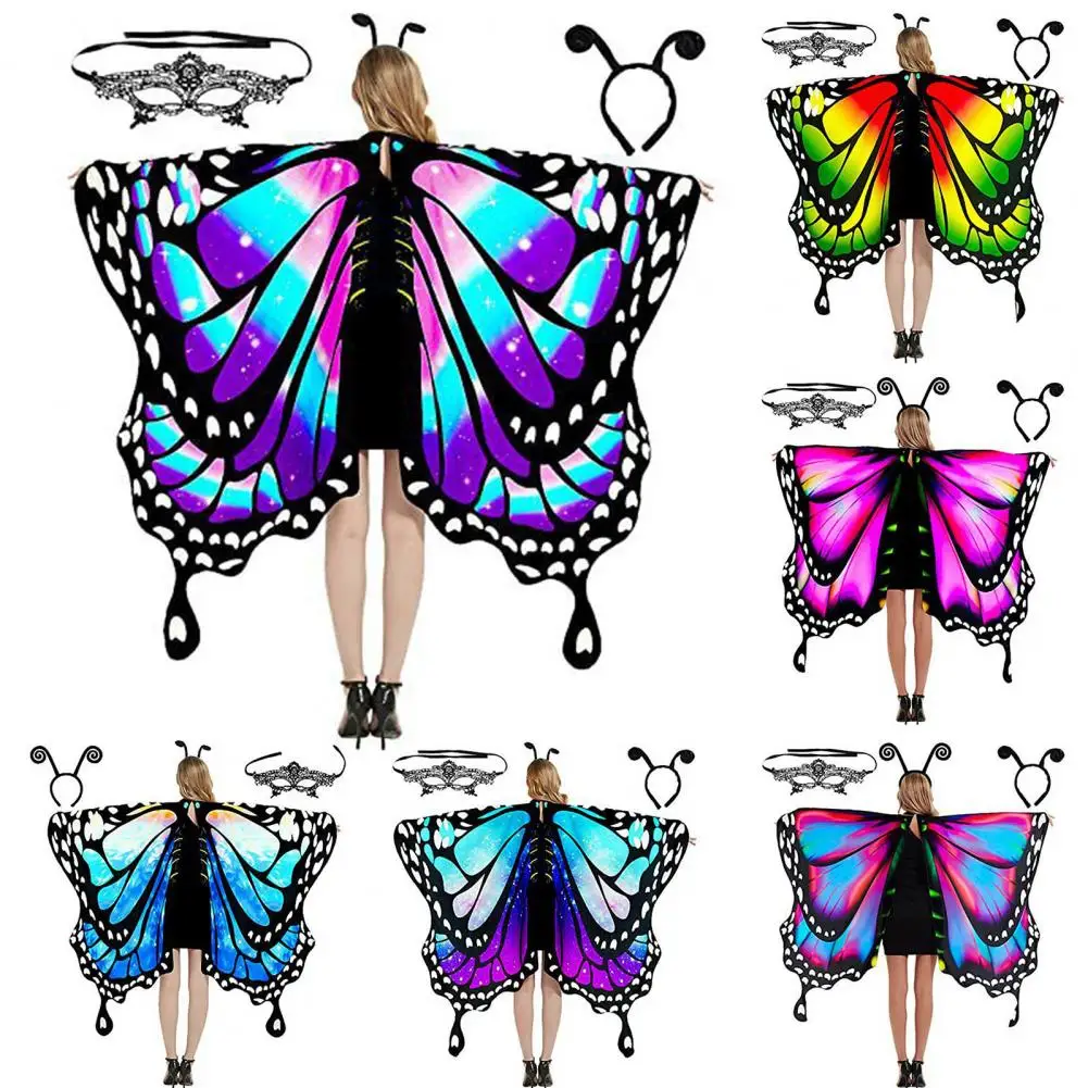 Color Shawl Set Halloween Shawl Set Colorful Cloak with Blinder Headband for Stage Shows Belly Dance Performances Halloween
Color Shawl Set Halloween Shawl Set Colorful Cloak with Blinder Headband for Stage Shows Belly Dance Performances Halloween