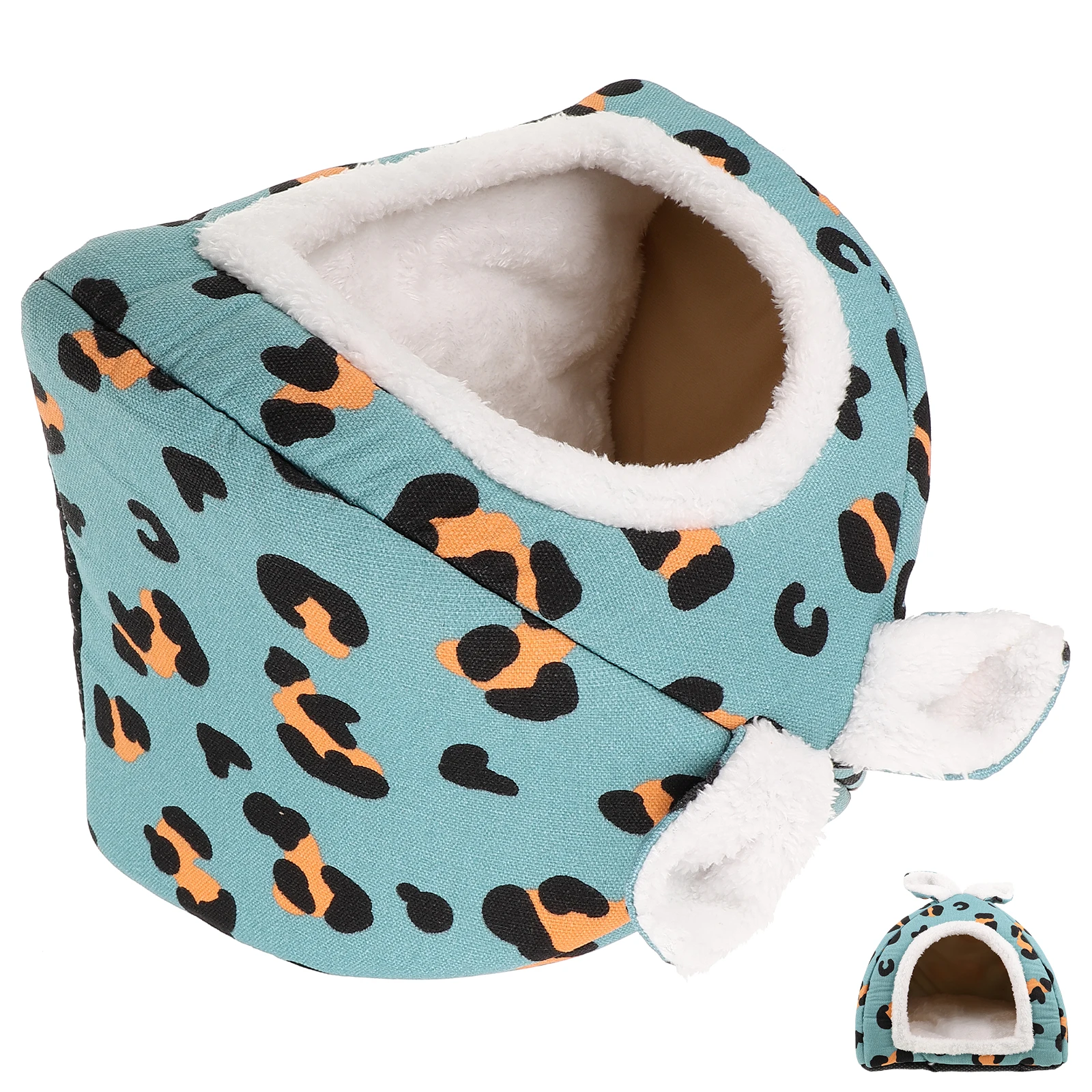 Warm Hamster Nest Leopard Print Small Animal Bed Hideout House For Guinea Pigs Chinchilla Cute Hamster Hut Durable Chew
Warm Hamster Nest Leopard Print Small Animal Bed Hideout House For Guinea Pigs Chinchilla Cute Hamster Hut Durable Chew