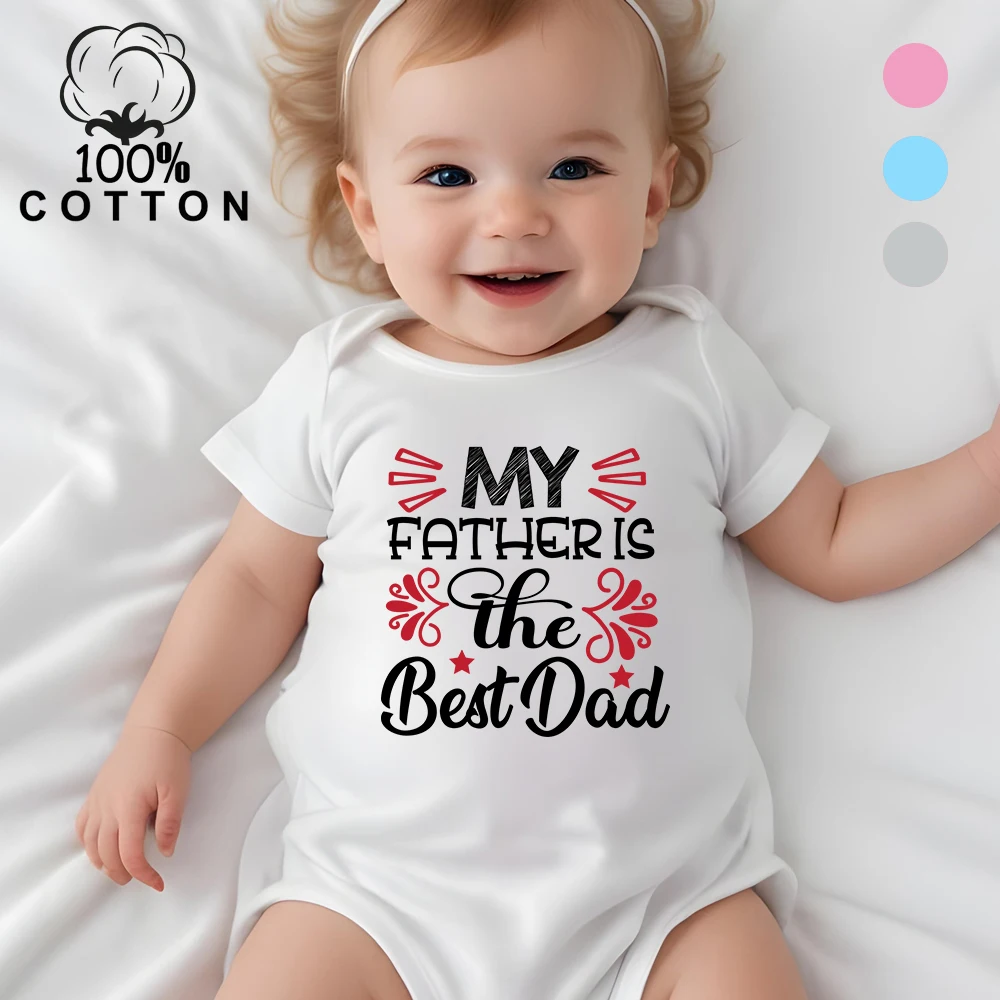 100% Cotton Onesie My Father Is The Best Dad Print Bodysuit Comfortable Cloth for Baby Jumpsuit for 0 To 12 Months Newborn
100% Cotton Onesie My Father Is The Best Dad Print Bodysuit Comfortable Cloth for Baby Jumpsuit for 0 To 12 Months Newborn