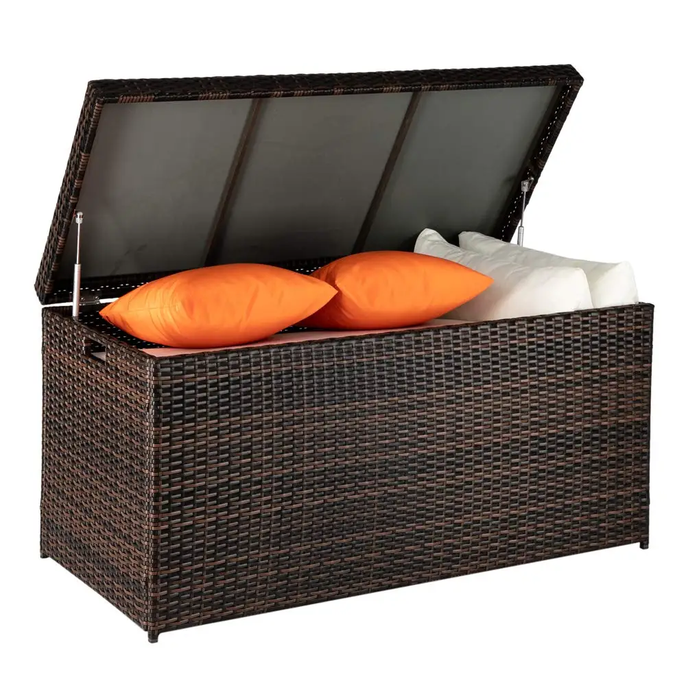 Large 132 Gallon Outdoor Wicker Storage Box Patio Rattan Storage Deck Box, All Weather Patio Furniture Storage, Customized
Large 132 Gallon Outdoor Wicker Storage Box Patio Rattan Storage Deck Box, All Weather Patio Furniture Storage, Customized
