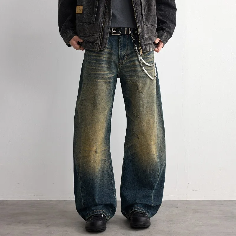 Men's Vintage Gradient Washed Baggy Jeans Denim Pants Distressed Oversized Streetwear Chic Trousers Casual Bottoms
Men's Vintage Gradient Washed Baggy Jeans Denim Pants Distressed Oversized Streetwear Chic Trousers Casual Bottoms