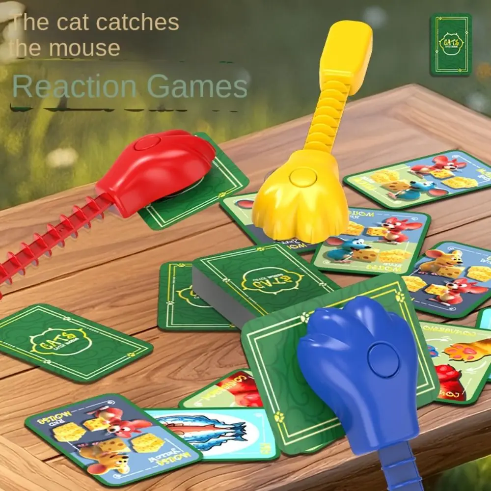 Interactive Cat and Mouse Card Set Game Concentration Training Plastics Catch Up Card Game Catches Mice Educational
Interactive Cat and Mouse Card Set Game Concentration Training Plastics Catch Up Card Game Catches Mice Educational
