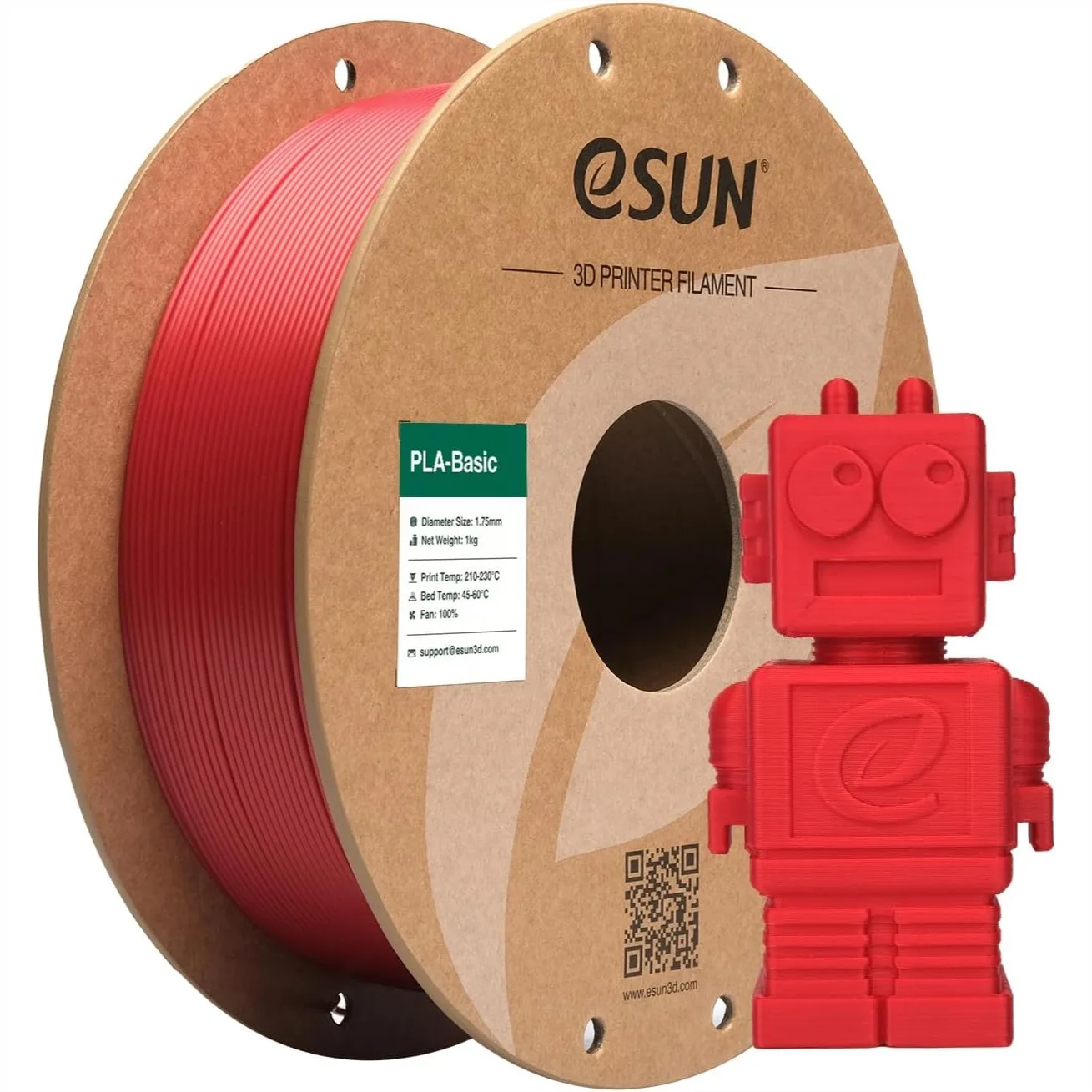 PLA Filament 1.75mm, High Speed 3D Printer Filament for Fast Printing, 1KG Spool Fire Engine Red
PLA Filament 1.75mm, High Speed 3D Printer Filament for Fast Printing, 1KG Spool Fire Engine Red
