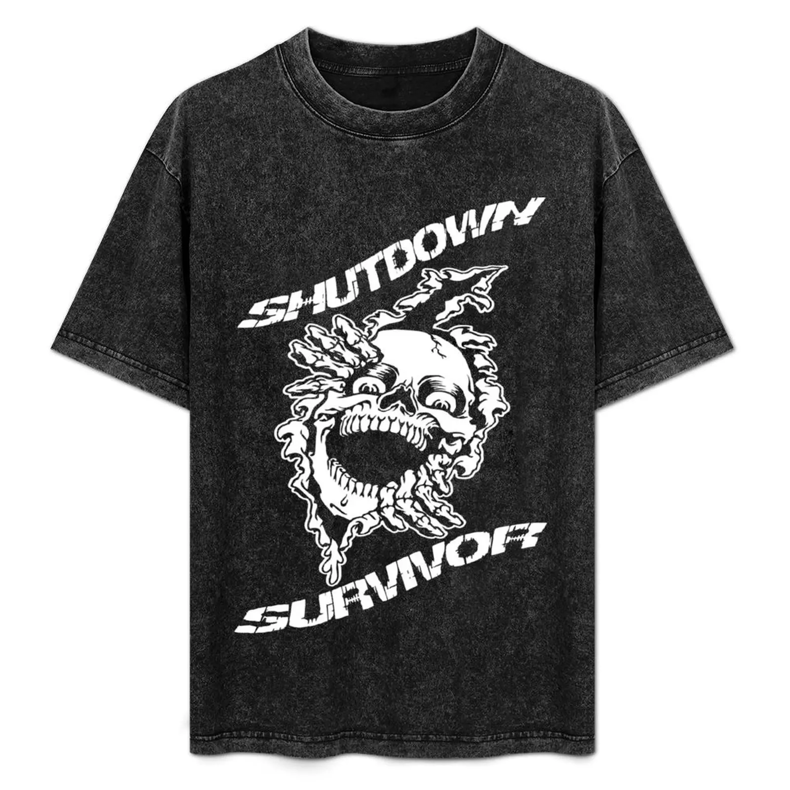 SHUTDOWN SURVIVOR T-Shirt Basic Solid Tee for Daily Use
SHUTDOWN SURVIVOR T-Shirt Basic Solid Tee for Daily Use