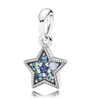 Genuine 925 Sterling Silver Bead Charm Bright Star With Multi-Colored Crystals Pendant Fit Pan Bracelet & Necklace Jewelry 
Genuine 925 Sterling Silver Bead Charm Bright Star With Multi-Colored Crystals Pendant Fit Pan Bracelet & Necklace Jewelry