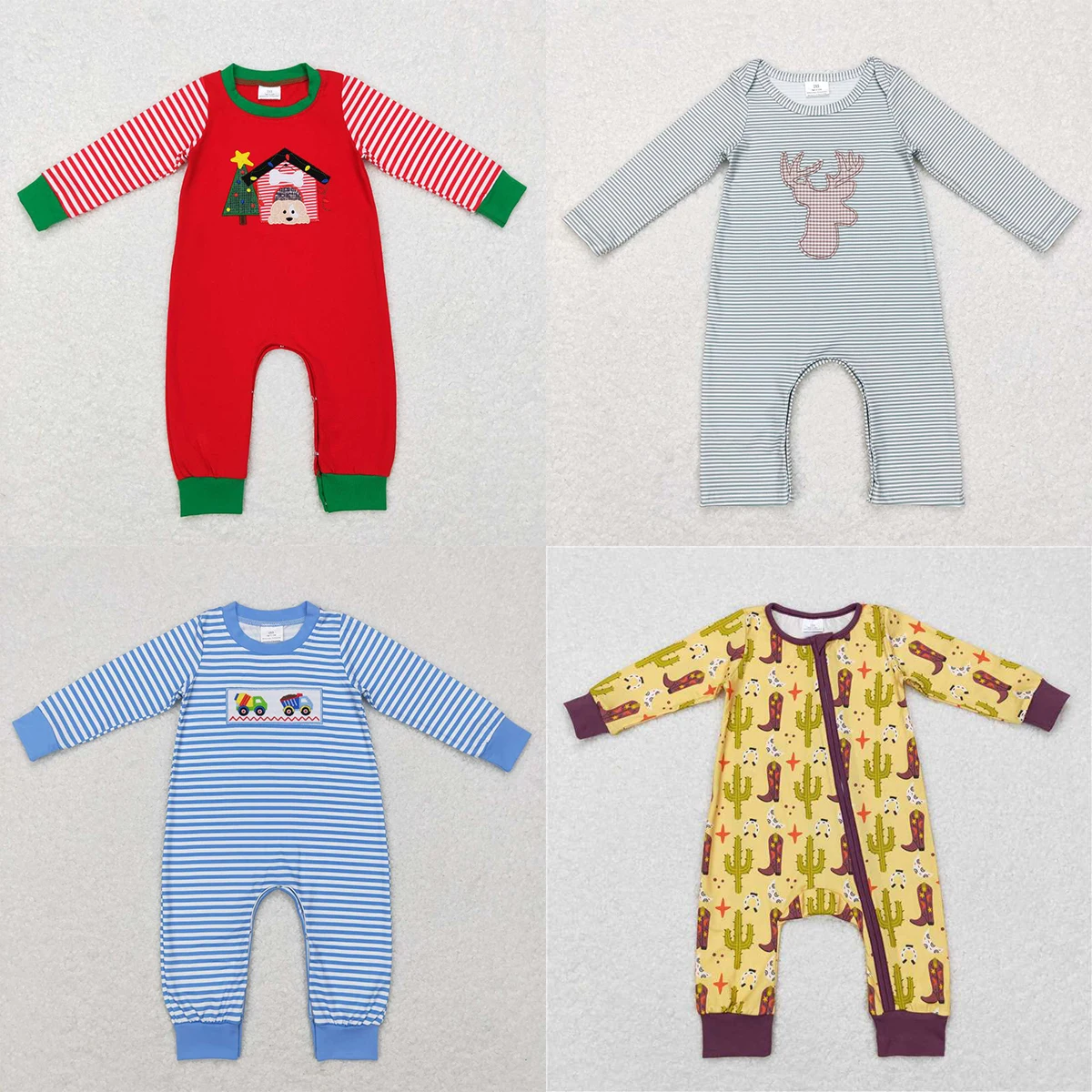 Wholesale Toddler Baby Girl Romper Christmas Kids One Piece Newborn Bodysuit Zipper Long Sleeve Star Christmas Puppy Jumpsuit
Wholesale Toddler Baby Girl Romper Christmas Kids One Piece Newborn Bodysuit Zipper Long Sleeve Star Christmas Puppy Jumpsuit