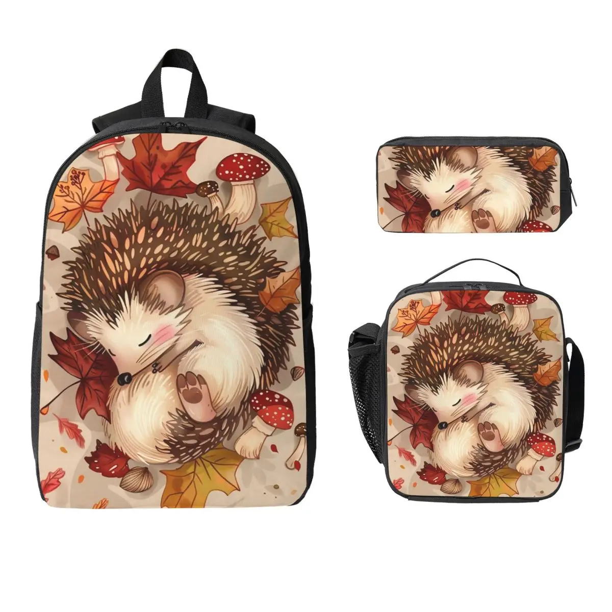 Hedgehog Animal Backpack Student BookBag School Bag Computer Shoulder Bags 3ps Insulated Lunch Bag Pencil Case
Hedgehog Animal Backpack Student BookBag School Bag Computer Shoulder Bags 3ps Insulated Lunch Bag Pencil Case