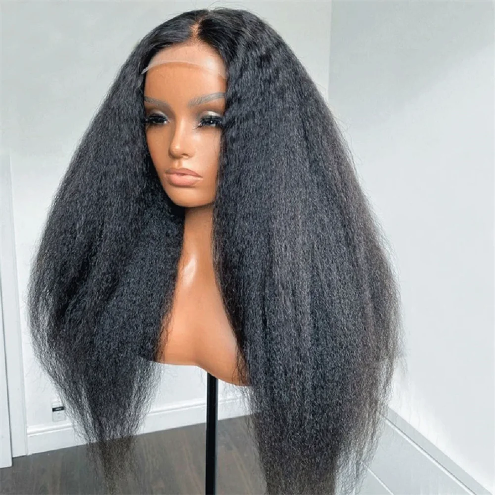 Yaki Soft 26“Long 180Density Kinky Straight Black Natural Hairline Lace Front Wig For Black Women Babyhair Glueless Preplucked
Yaki Soft 26“Long 180Density Kinky Straight Black Natural Hairline Lace Front Wig For Black Women Babyhair Glueless Preplucked