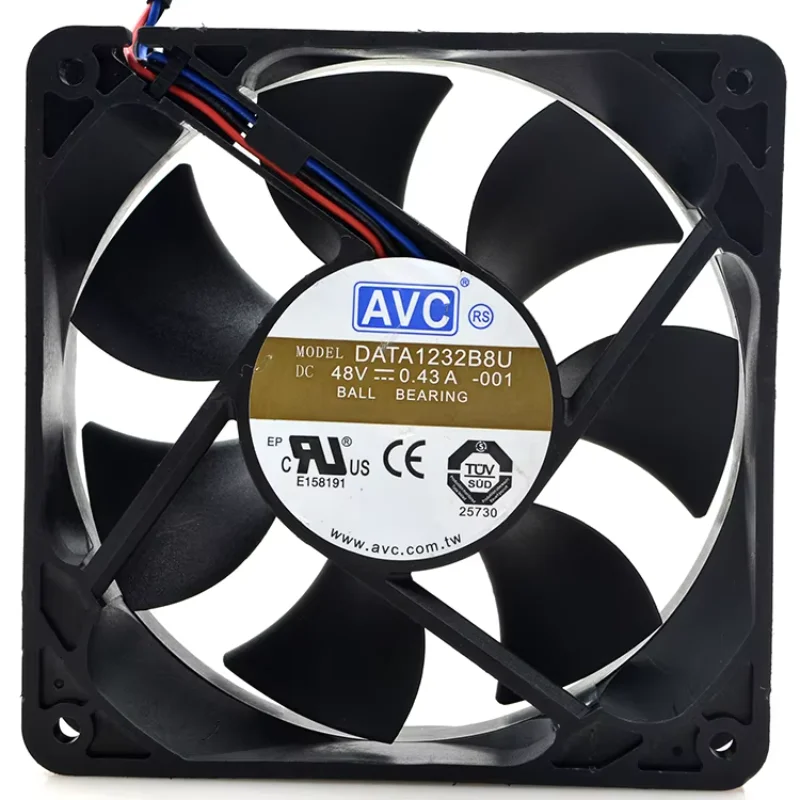 AVC DATA1232B8U 001 DC 48 В 0,43 А 120x120x32 мм 3-проводной охлаждающий вентилятор для сервера
AVC DATA1232B8U 001 DC 48 В 0,43 А 120x120x32 мм 3-проводной охлаждающий вентилятор для сервера
