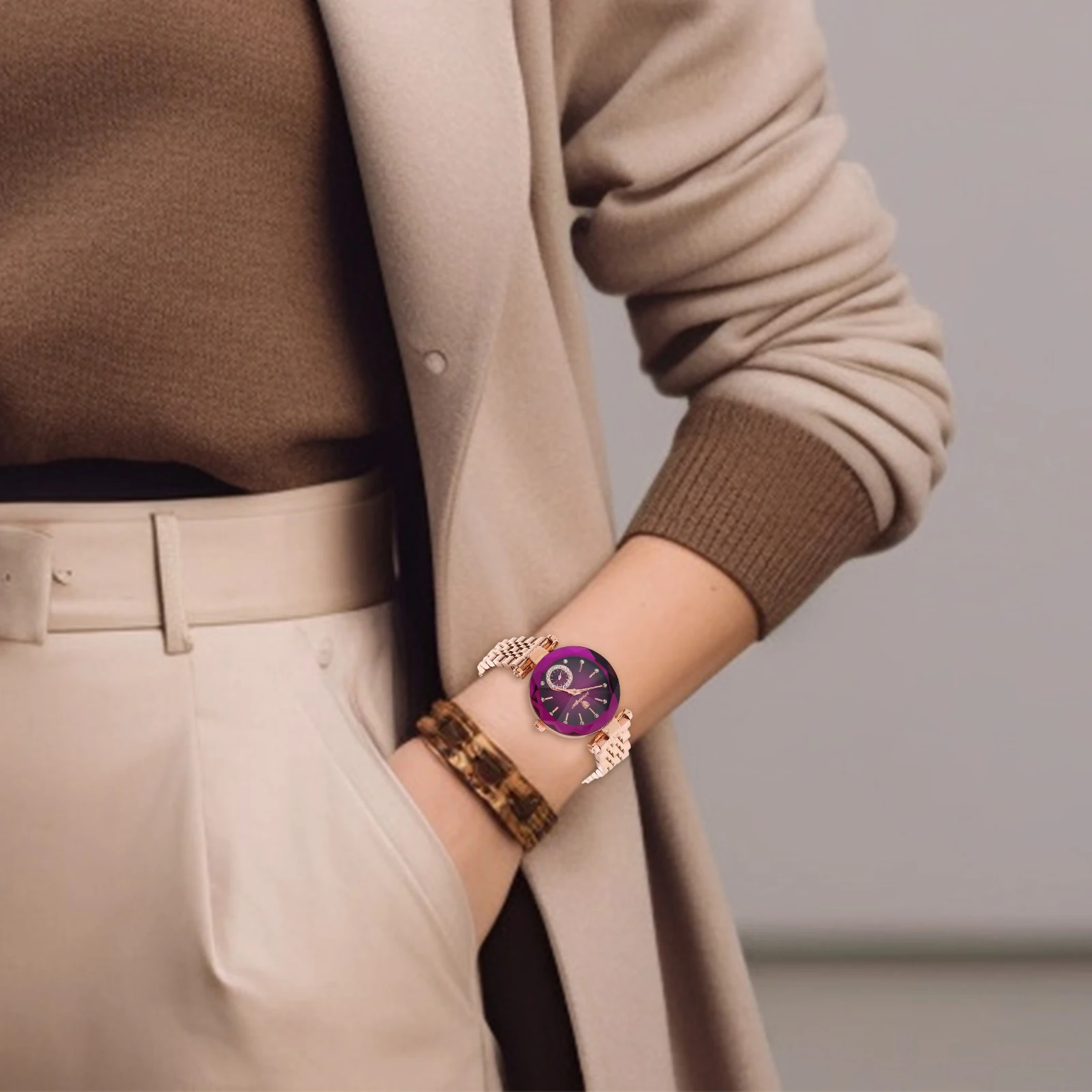Women Watch Waterproof Ladies Quartz Wristwatch Casual Ultra thin Gold Purple Stylish Elegant Design Lightweight nament
Women Watch Waterproof Ladies Quartz Wristwatch Casual Ultra thin Gold Purple Stylish Elegant Design Lightweight nament