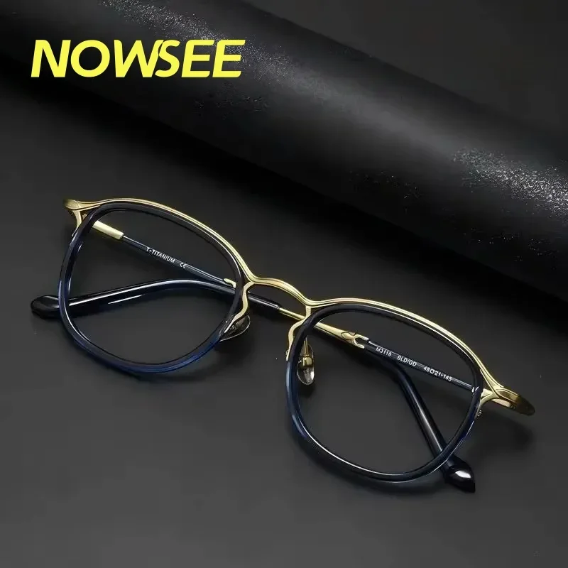 Pure Titanium High Quality Ultra-light Retro Round-frame Glasses Handmade Luxury Glasses Prescription Glasses Comfortable Hot
Pure Titanium High Quality Ultra-light Retro Round-frame Glasses Handmade Luxury Glasses Prescription Glasses Comfortable Hot