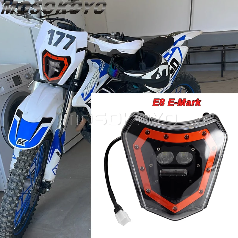 Motocross Supermoto Off Road For Honda Yamaha Kawasaki Suzuki SX XC EXC SXF Motorcycle LED Head Light Lamp Foglight Headlight
Motocross Supermoto Off Road For Honda Yamaha Kawasaki Suzuki SX XC EXC SXF Motorcycle LED Head Light Lamp Foglight Headlight