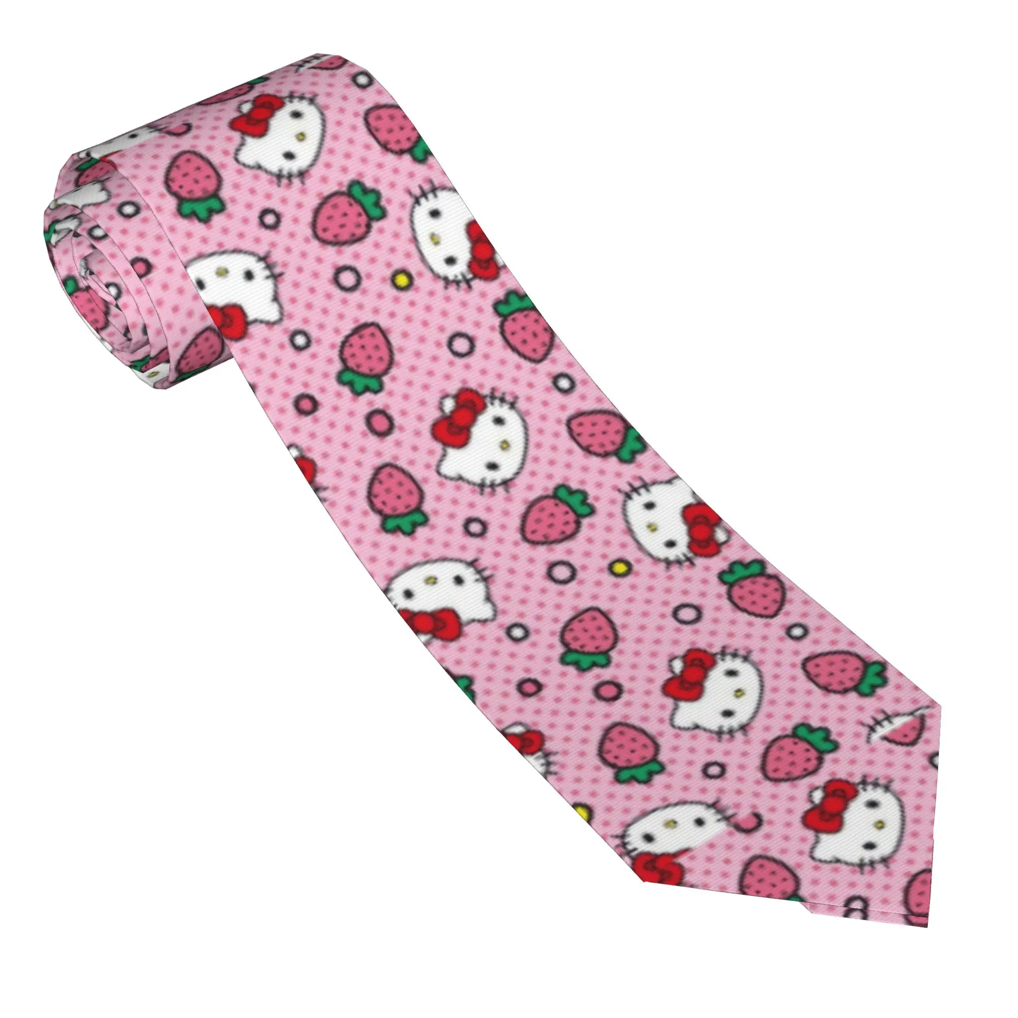 Cute Cartoon Necktie Men Polyester 8 cm Fashion Classic Neck Ties Pink Hello Kitty for Mens Accessories Cravat Wedding Gift
Cute Cartoon Necktie Men Polyester 8 cm Fashion Classic Neck Ties Pink Hello Kitty for Mens Accessories Cravat Wedding Gift