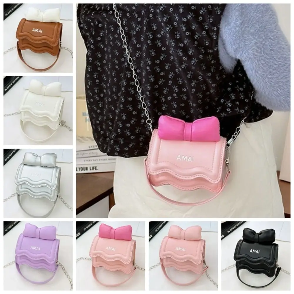 Solid Color Mini Bow Crossbody Bag PU Leather Chain Sweet Shoulder Bag Coin Purse Small Square Bag Children Handbag Children
Solid Color Mini Bow Crossbody Bag PU Leather Chain Sweet Shoulder Bag Coin Purse Small Square Bag Children Handbag Children