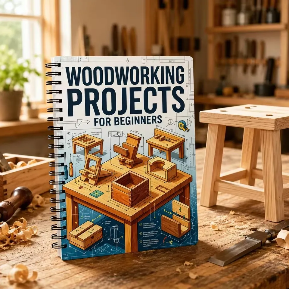 Beginner Woodworking Guide DIY Project Book Step by Step Wood Craft Manual for Adults Home Workshop Learning
Beginner Woodworking Guide DIY Project Book Step by Step Wood Craft Manual for Adults Home Workshop Learning