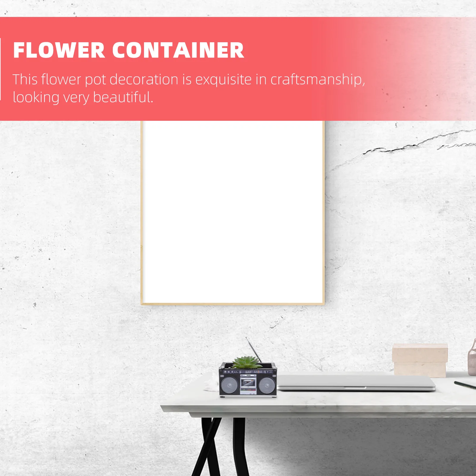 Изысканный ретро-магнитофон, цветочный горшок, прочный материал из смолы, творческая личность, сильное признание, украшение для дома
Изысканный ретро-магнитофон, цветочный горшок, прочный материал из смолы, творческая личность, сильное признание, украшение для дома