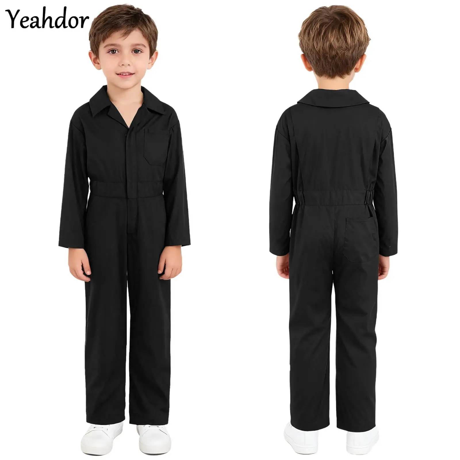 Child Boys Coverall Girls Mechanic Boiler Suit Long Sleeve Front Zipper Flightsuit Overalls Jumpsuit Halloween Street Dancewear
Child Boys Coverall Girls Mechanic Boiler Suit Long Sleeve Front Zipper Flightsuit Overalls Jumpsuit Halloween Street Dancewear