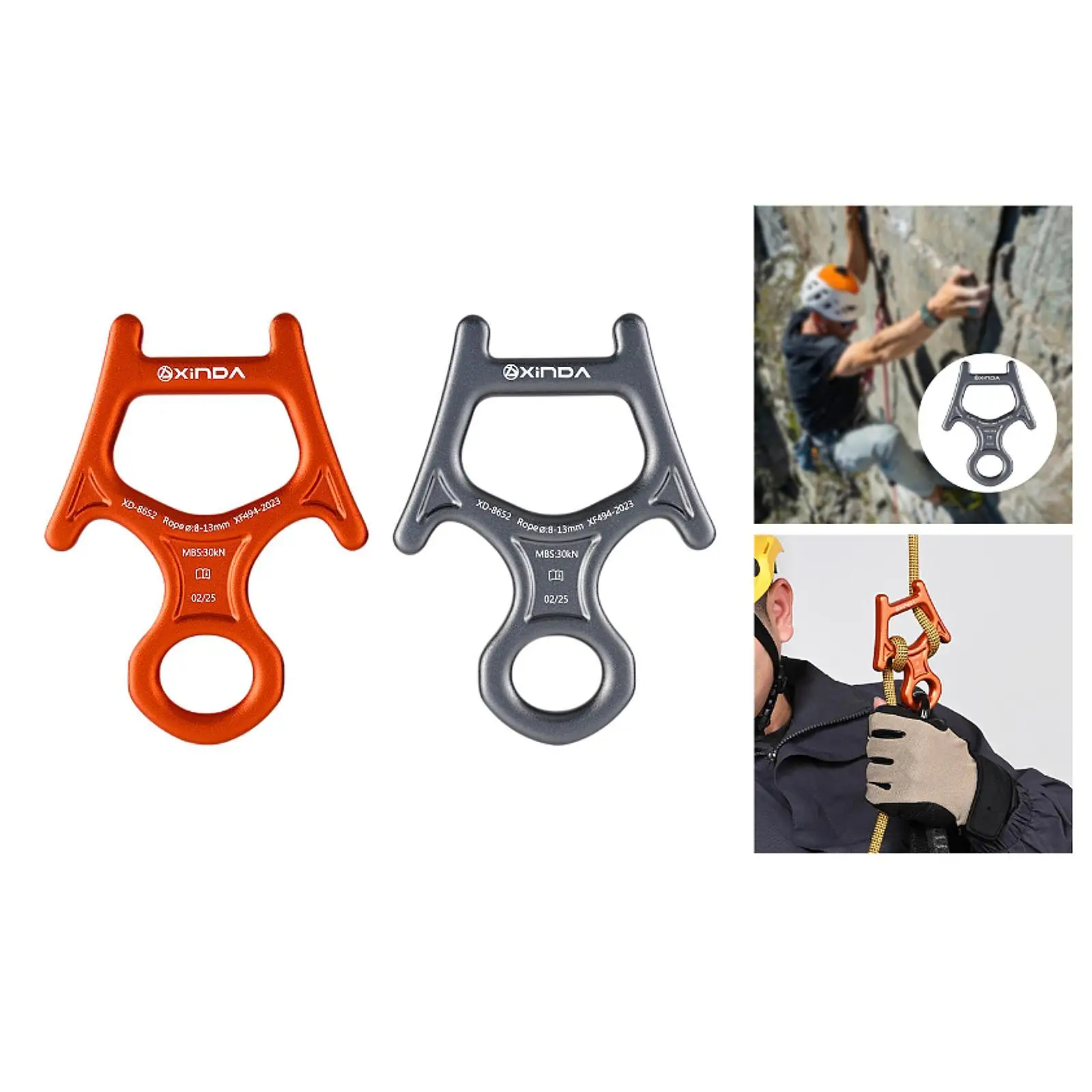 30kN 8 Figure Descender Sturdy for Rock Climbing Engineering Protection
30kN 8 Figure Descender Sturdy for Rock Climbing Engineering Protection