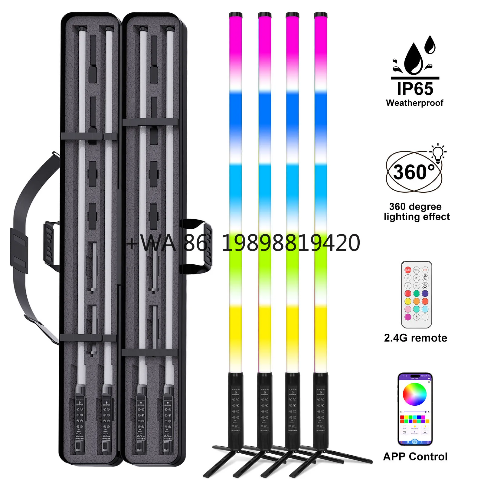 4Pack TL-150 Smart Synkitt APP Control 5ft Rgb 360 Led Pixel Tube Bar With Case Color Change Stage Dj Party Events
4Pack TL-150 Smart Synkitt APP Control 5ft Rgb 360 Led Pixel Tube Bar With Case Color Change Stage Dj Party Events