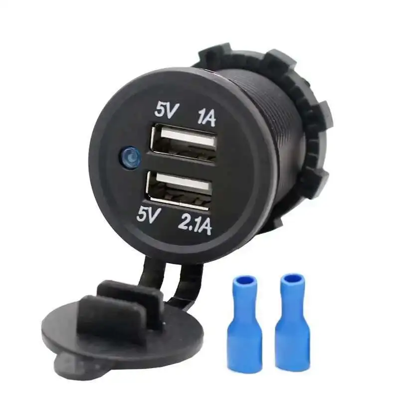 DC 12V 3.1A Dual USB Charger Socket For Modified Car Motorcycle Boat Bus Marine
DC 12V 3.1A Dual USB Charger Socket For Modified Car Motorcycle Boat Bus Marine