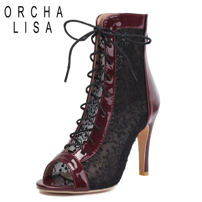 ORCHA LISA 2025 Sexy Women Sandals Peep Toe Thin Heels 10cm Zipper Lace Up Breathable Mesh Big Size 46 47 48 Fashion Dating Bota
ORCHA LISA 2025 Sexy Women Sandals Peep Toe Thin Heels 10cm Zipper Lace Up Breathable Mesh Big Size 46 47 48 Fashion Dating Bota