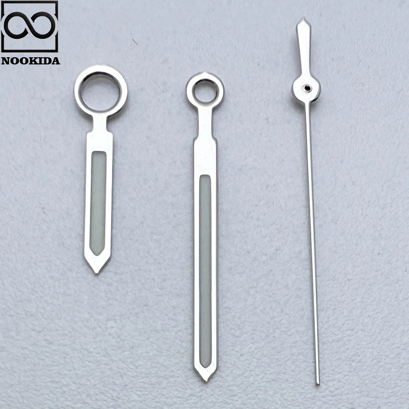 NOOKIDA Silver Simple Polished Hands Green Luminous for Japan NH35/NH36/4R/7S Automatic Movement Mechanical Watch Accessories
NOOKIDA Silver Simple Polished Hands Green Luminous for Japan NH35/NH36/4R/7S Automatic Movement Mechanical Watch Accessories