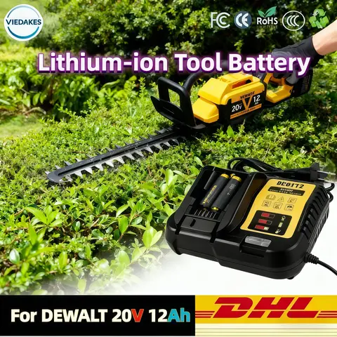 for DeWalt 6Ah/5Ah/2Ah 20V battery replaceable DCB184 DCB200 DCF892 DCF845 DCF850 DCF911 DCD800 DCD805 Tools Battery