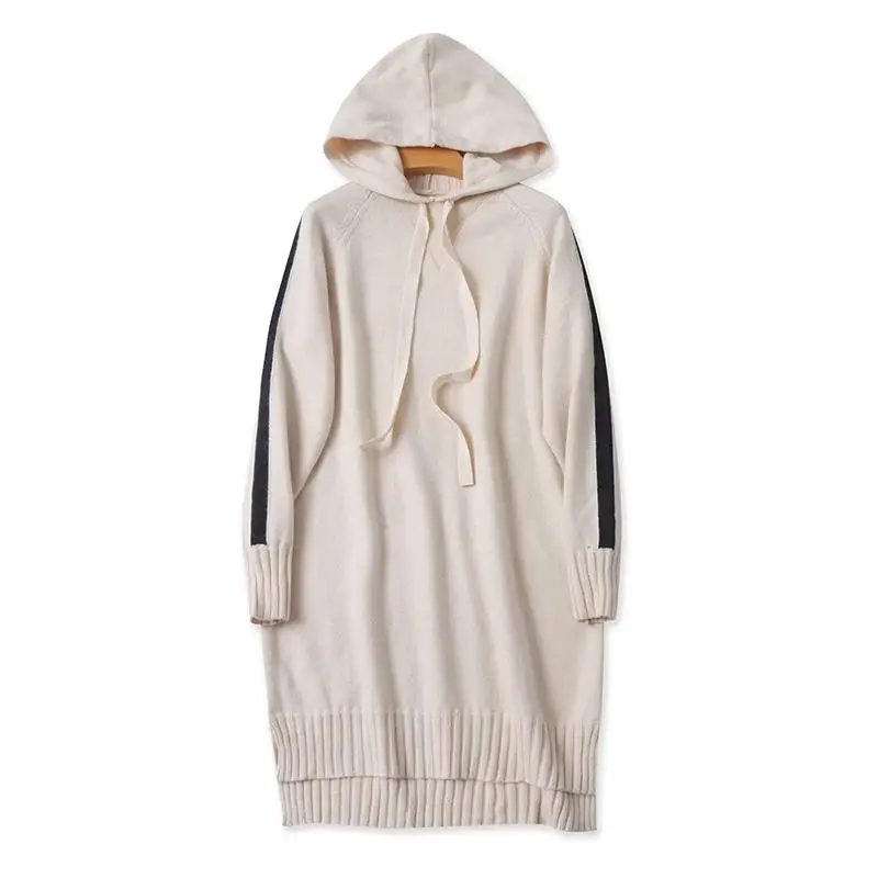 Autumn Winter Women's Loose Knitted Hat Sweater Long Sleeve Base Layer Dress Slimming Versatile Anti-Aging Midi Dress
Autumn Winter Women's Loose Knitted Hat Sweater Long Sleeve Base Layer Dress Slimming Versatile Anti-Aging Midi Dress