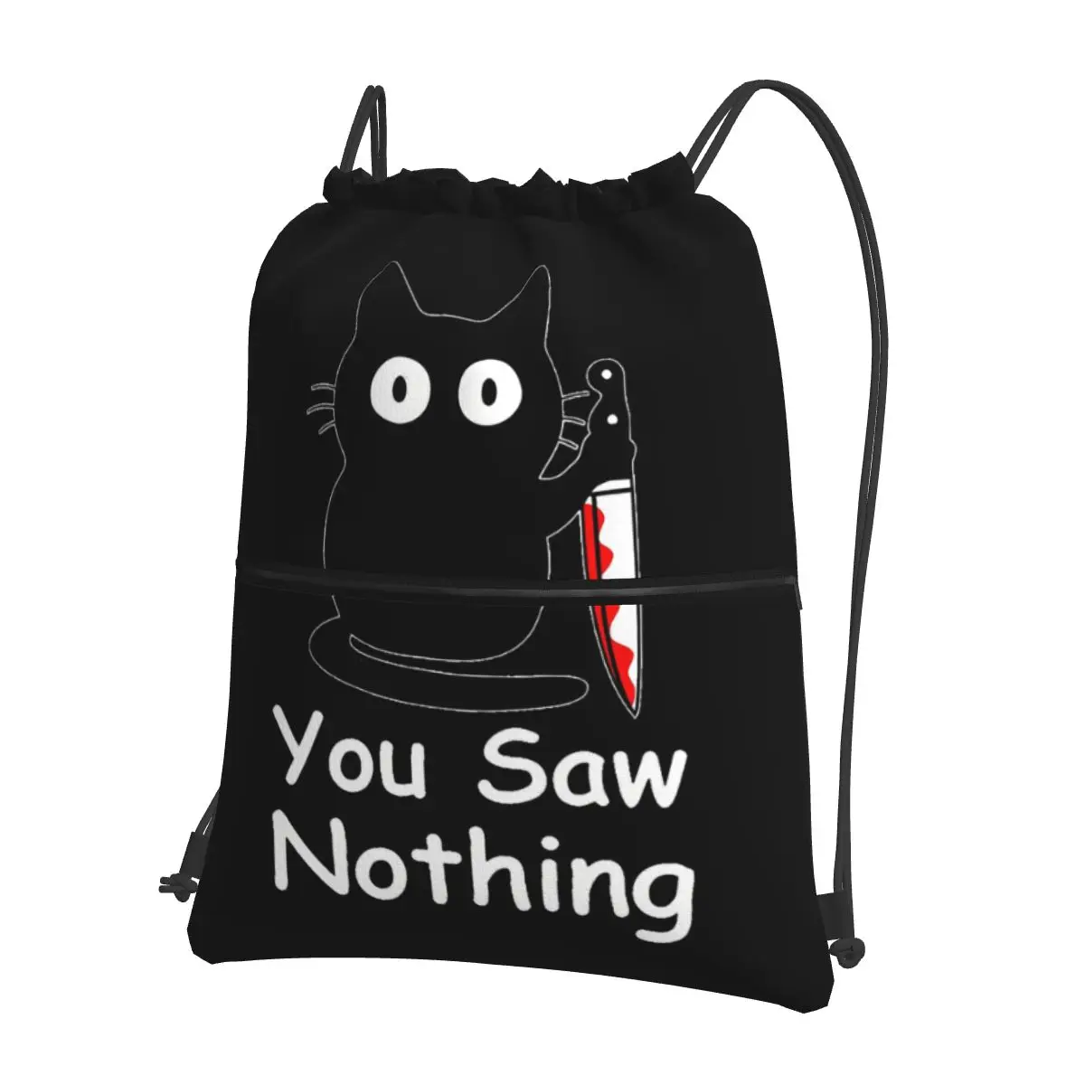 Рюкзаки Black Cat Murder Cat You Saw Nothing, портативные сумки-мешки на шнурке, сумки для хранения, сумки для книг, для путешествий и школы
Рюкзаки Black Cat Murder Cat You Saw Nothing, портативные сумки-мешки на шнурке, сумки для хранения, сумки для книг, для путешествий и школы