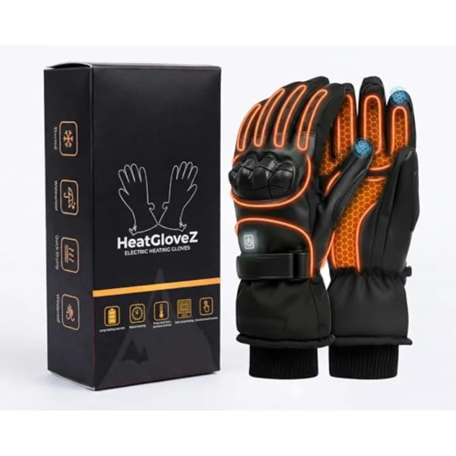 Rechargeable Heated Gloves Touchscreen Waterproof Electric Ski Pair for Men and Women Winter Work Hunting Camping Hiking Snowbo
Rechargeable Heated Gloves Touchscreen Waterproof Electric Ski Pair for Men and Women Winter Work Hunting Camping Hiking Snowbo