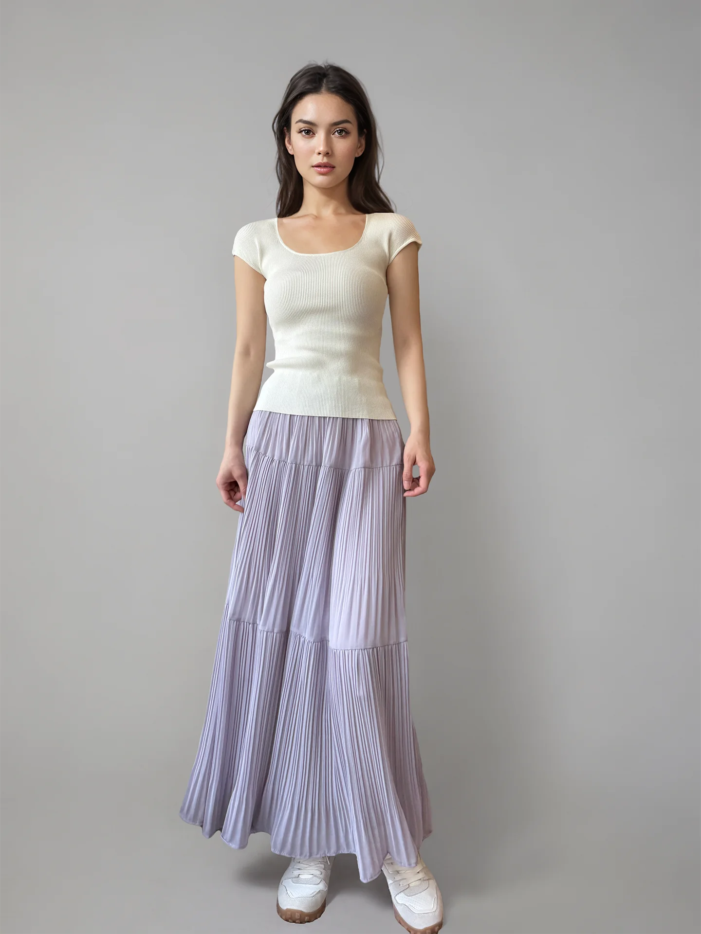 Летняя фиолетовая юбка Angjia с высокой талией, А-силуэт, длинная, женская, дизайнерская, с широким подолом, юбка-тортик
Летняя фиолетовая юбка Angjia с высокой талией, А-силуэт, длинная, женская, дизайнерская, с широким подолом, юбка-тортик